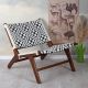 Scaun Boho Bali din lemn tec