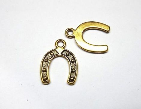 charm auriu potcoava 18x24mm - 1 buc. cod 979