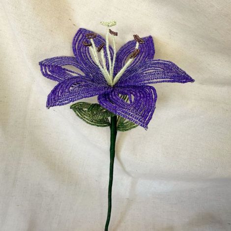 Crin violet din margele
