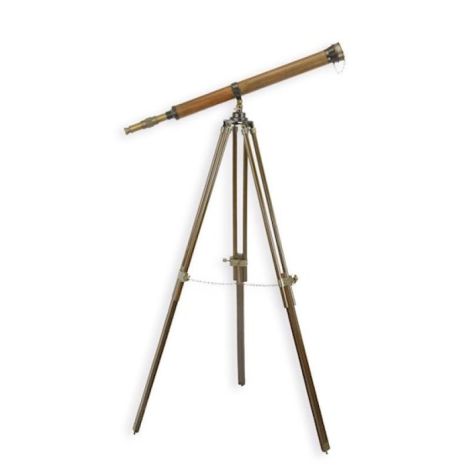 Telescop din alama cu suport