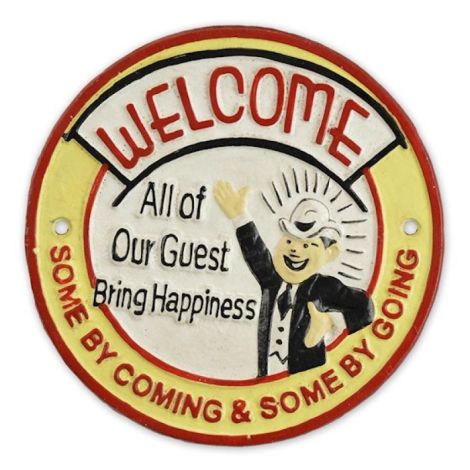 Placheta decorativa "Welcome"