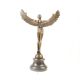 Icar-statueta din bronz pe un soclu din marmura