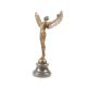 Icar-statueta din bronz pe un soclu din marmura