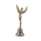 Icar-statueta din bronz pe un soclu din marmura
