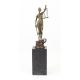 Justitia - statueta din bronz pe un soclu din marm