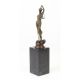 Justitia - statueta din bronz pe un soclu din marm