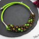 Colier statement handmade unicat - lemn cod1242