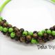Colier statement handmade unicat - lemn cod1242