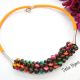 Colier statement handmade unicat - lemn cod1243