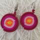 Cercei macrame circulari