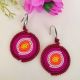 Cercei macrame circulari