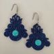 Cercei macrame Blue