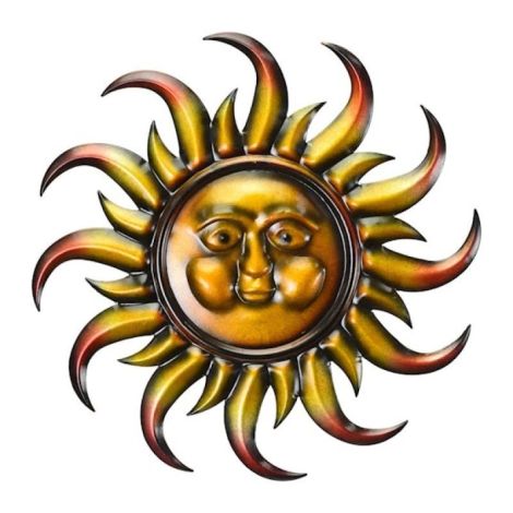Soare-decoratiune metalica