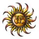 Soare-decoratiune metalica