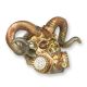 Craniu berbec-statueta steampunk din rasini