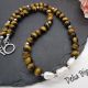 Colier handmade - ochi de tigru si perle cultura 