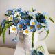 Aranjament floral White and Blue