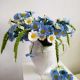 Aranjament floral White and Blue