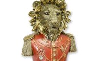 Bust leu-statueta steampunk din rasini
