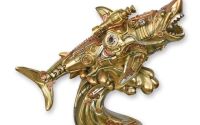 Rechin alb-statueta steampunk din rasini