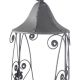 Baie pasarele din fier forjat antik grey