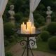 Baie pasarele cu picior din fier forjat antik grey