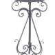 Baie pasarele cu picior din fier forjat antik grey