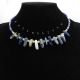 Colier statement handmade unicat - sodalit si peri
