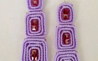 Cercei macrame geometrici