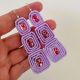 Cercei macrame geometrici