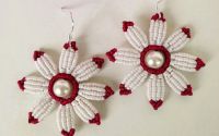 Cercei macrame Daisy