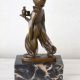 Servitor oriental-statueta din bronz cu soclu din 