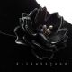 Colier Statement Handmade Unicat Floare Neagr din