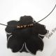Colier Statement Handmade Unicat Floare Neagr din