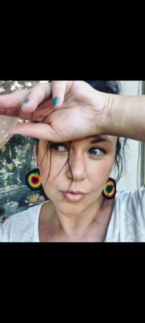 Cercei Rasta jamaicane crosetati