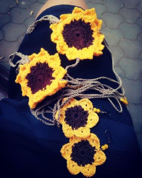 Set de vara floarea soarelui