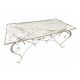 Masa gradina din fier forjat antik white