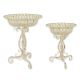 Set doua jardiniere din fier forjat antik white
