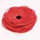Brosa floare rosie de mac  11 cm