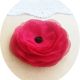 Brosa floare rosie de mac  11 cm