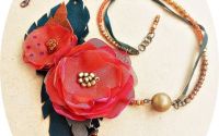 Colier buchet de flori varatice