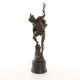 Mercur legandu-si sandalele-statueta din bronz