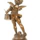 Ingeras cantand la tobe-statueta din bronz
