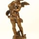Ingeras cantand la cimbale-statueta din bronz 