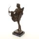 Apolo Belvedere-statueta din bronz cu un soclu