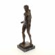 Apolo Belvedere-statueta din bronz cu un soclu