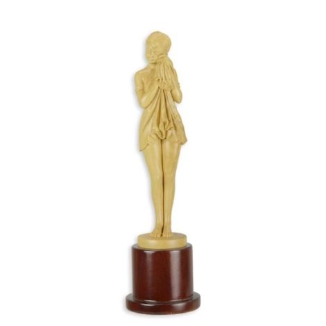 Fata trista-statueta din lemn 