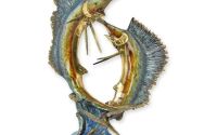 Pereche de peti spada-statueta din bronz