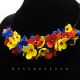 Colier handmade statement - Tricolor cod1262