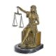 Justitia-opritor carti din bronz 